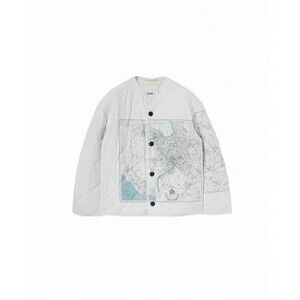 Oamc Quilted Map Print Jacket - NWT